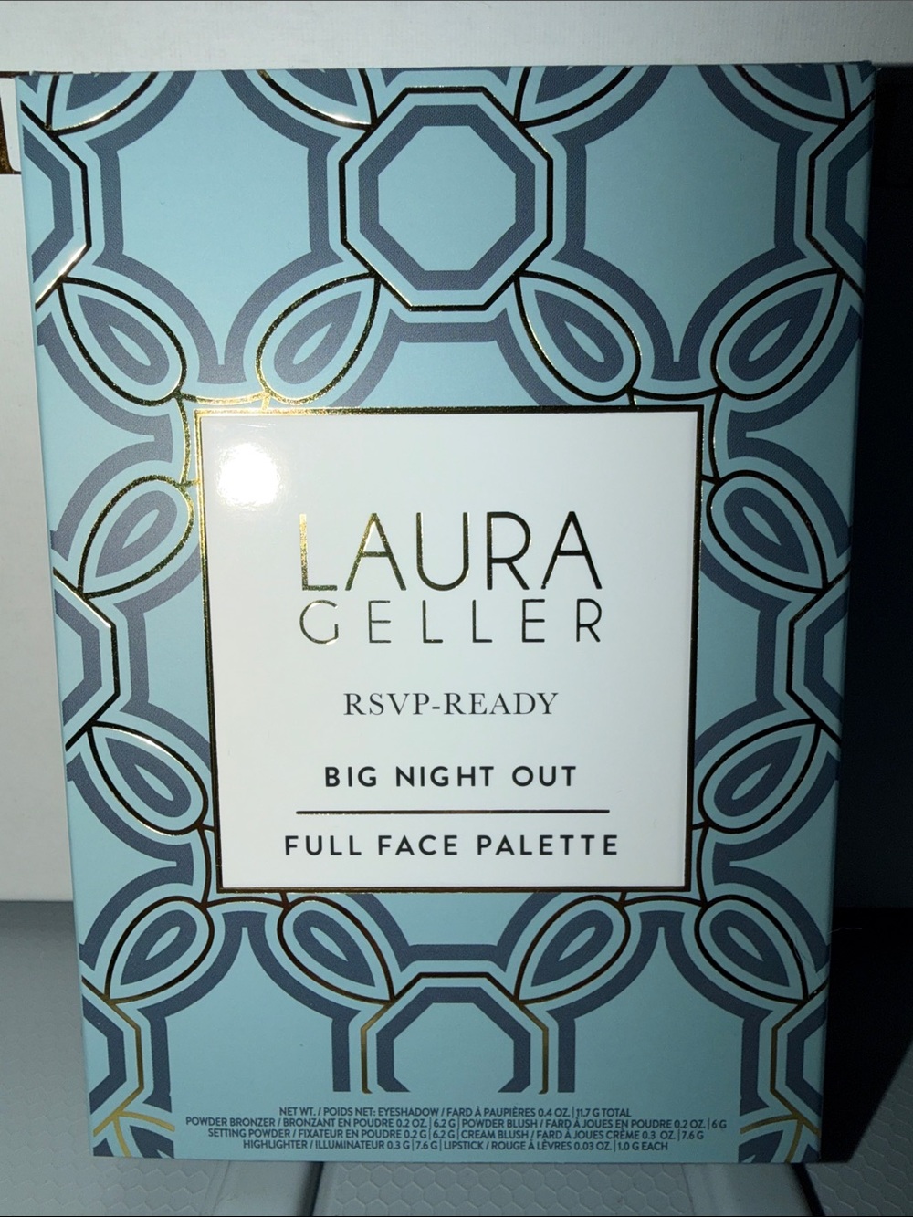 Laura Geller RSVP-Ready Big Night Out Full Face Palette  Makeup Eyeshadow Blush